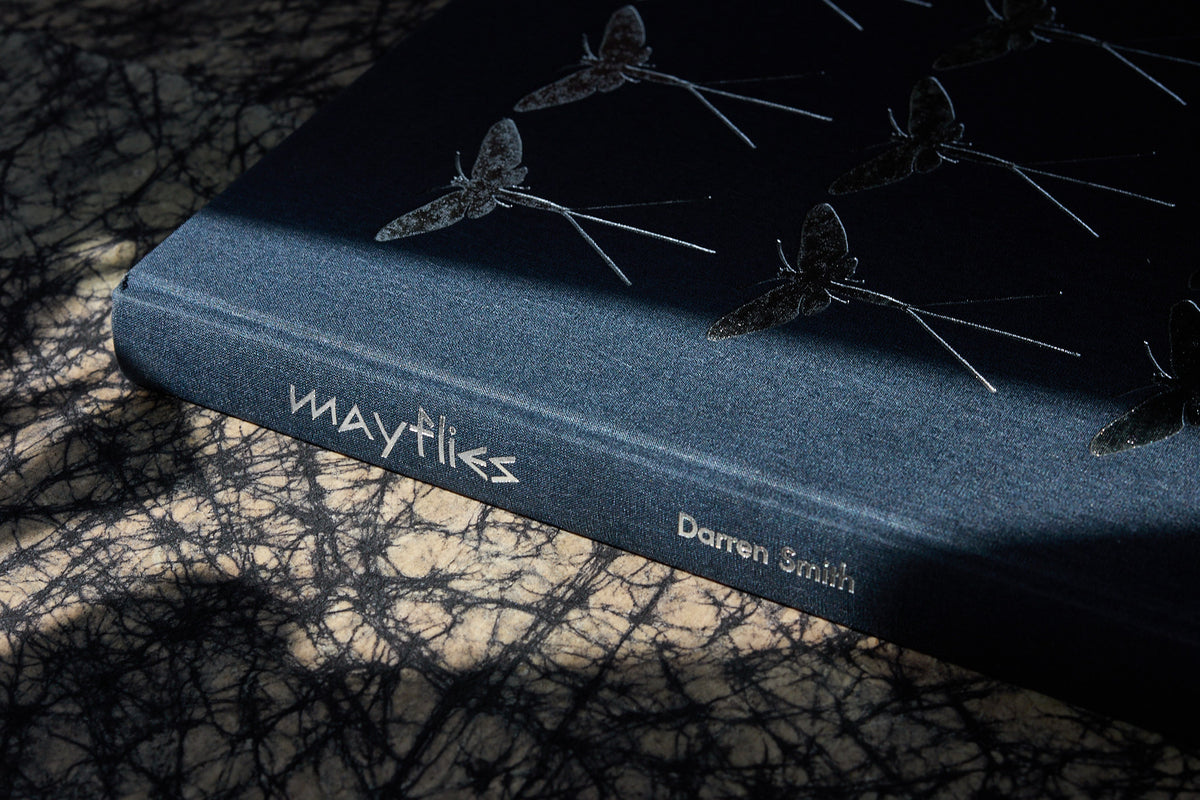 Open spread of the Mayflies book