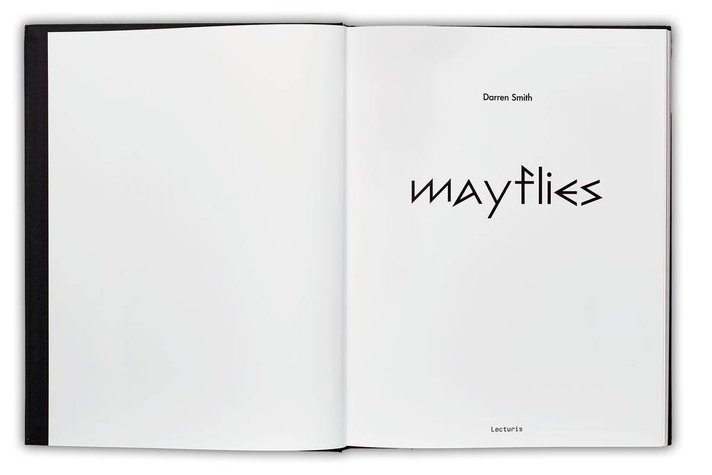 Mayflies by Darren Smith, title page in a runic font